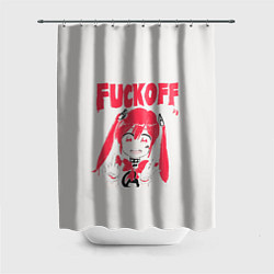 Шторка для душа АНИМЕ FUCKOFF, цвет: 3D-принт