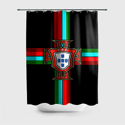 Шторка для душа Сборная Португалии, цвет: 3D-принт