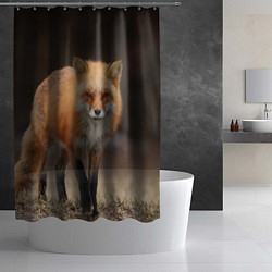 Шторка для душа Хитрая лисица, цвет: 3D-принт — фото 2