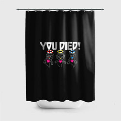 Шторка для душа You Died, цвет: 3D-принт