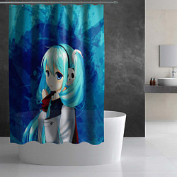 Шторка для душа Мику Хацунэ, цвет: 3D-принт — фото 2