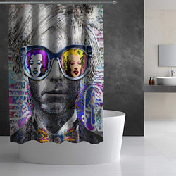 Шторка для душа Andy Warhol Энди Уорхол, цвет: 3D-принт — фото 2