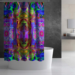 Шторка для душа Психоделика Абстракция, цвет: 3D-принт — фото 2