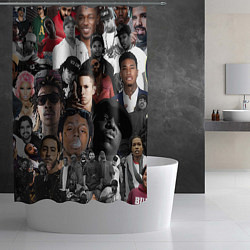 Шторка для душа Короли Рэпа KING RAP, цвет: 3D-принт — фото 2