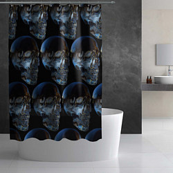 Шторка для душа Vanguard skull pattern 2022, цвет: 3D-принт — фото 2
