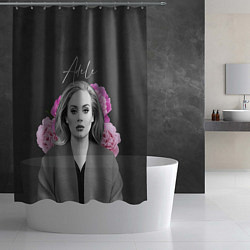 Шторка для душа Flowers Adele, цвет: 3D-принт — фото 2