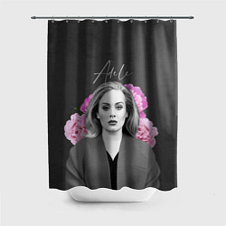 Шторка для душа Flowers Adele, цвет: 3D-принт