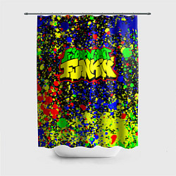 Шторка для душа Friday Night Funkin Logo Acid Style, цвет: 3D-принт