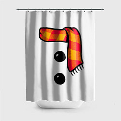Шторка для душа Snowman Outfit, цвет: 3D-принт