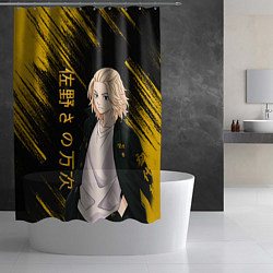 Шторка для душа SANO MANJIRO GOLD EDITION, цвет: 3D-принт — фото 2