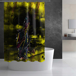 Шторка для душа Кобра Кай Царапины, цвет: 3D-принт — фото 2