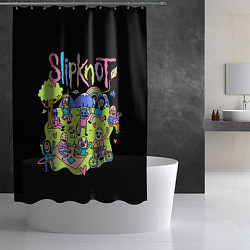 Шторка для душа Slipknot cuties, цвет: 3D-принт — фото 2