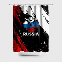 Шторка для душа Russia Герб в цвет Флага, цвет: 3D-принт
