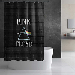 Шторка для душа PINK FLOYD LOGO - ПИНК ФЛОЙД ЛОГОТИП, цвет: 3D-принт — фото 2