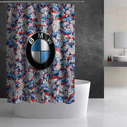Шторка для душа BMW M PATTERN LOGO, цвет: 3D-принт — фото 2
