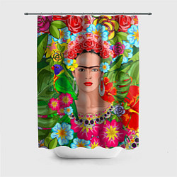 Шторка для душа Фрида Кало Мексика Художник Феминист 3D, цвет: 3D-принт