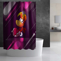 Шторка для душа Rayman держит сердце в руках, цвет: 3D-принт — фото 2