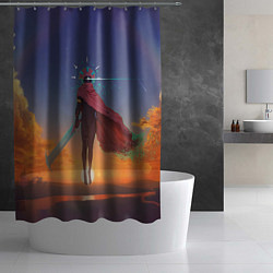 Шторка для душа Босс Провидец, цвет: 3D-принт — фото 2