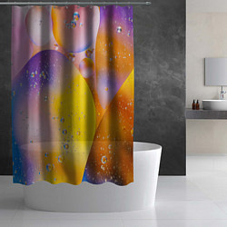 Шторка для душа Градиент Яркие Пузыри, цвет: 3D-принт — фото 2