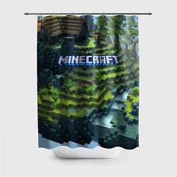 Шторка для душа Minecraft Video game Landscape, цвет: 3D-принт