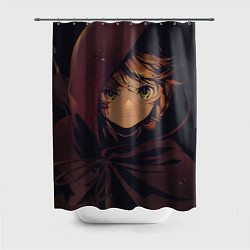Шторка для душа Грозная Эмма, цвет: 3D-принт
