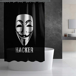 Шторка для душа HACKER Маска V, цвет: 3D-принт — фото 2