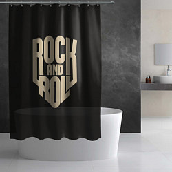 Шторка для душа ROCK AND ROLL Рокер, цвет: 3D-принт — фото 2