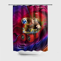 Шторка для душа Mario Donkey Kong Nintendo Video Game, цвет: 3D-принт