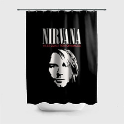 Шторка для душа NIRVANA Kurt Cobain, цвет: 3D-принт