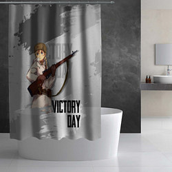 Шторка для душа Victory day, цвет: 3D-принт — фото 2