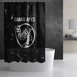 Шторка для душа Guano Apes КОТ Потертости, цвет: 3D-принт — фото 2