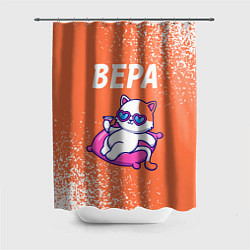 Шторка для душа Вера КОШЕЧКА Арт, цвет: 3D-принт