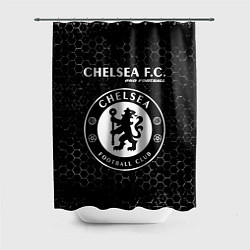 Шторка для душа CHELSEA Pro Football Соты, цвет: 3D-принт