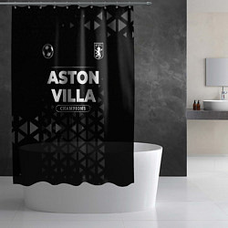 Шторка для душа Aston Villa Форма Champions, цвет: 3D-принт — фото 2