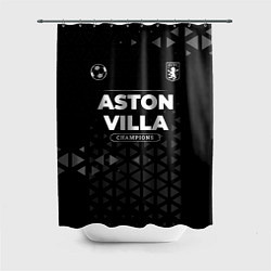 Шторка для душа Aston Villa Форма Champions, цвет: 3D-принт