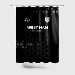 Шторка для душа West Ham Champions Uniform, цвет: 3D-принт
