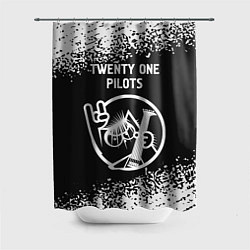 Шторка для душа Twenty One Pilots - КОТ - Краска, цвет: 3D-принт