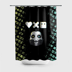Шторка для душа Love, Death and Robots Pattern, цвет: 3D-принт