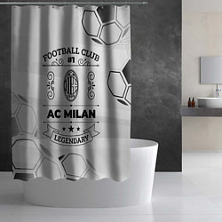 Шторка для душа AC Milan Football Club Number 1 Legendary, цвет: 3D-принт — фото 2