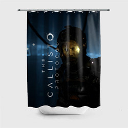 Шторка для душа Уставший Джейкоб Callisto Protocol, цвет: 3D-принт