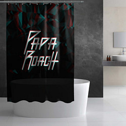 Шторка для душа Papa roach Glitch Big Logo, цвет: 3D-принт — фото 2