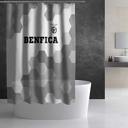 Шторка для душа Benfica Sport на светлом фоне, цвет: 3D-принт — фото 2