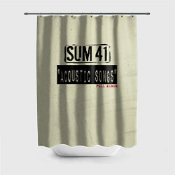 Шторка для душа Sum 41 - The Acoustics Full Album, цвет: 3D-принт