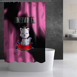 Шторка для душа Людмила КОШКА Огонь, цвет: 3D-принт — фото 2