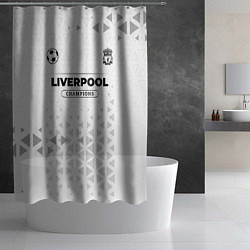 Шторка для душа Liverpool Champions Униформа, цвет: 3D-принт — фото 2