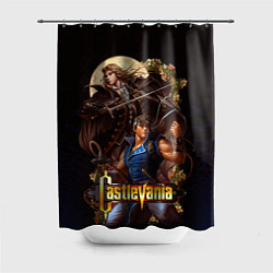 Шторка для душа Castlevania - Leon & Alucard, цвет: 3D-принт