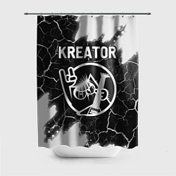 Шторка для душа Kreator кот - краска, цвет: 3D-принт