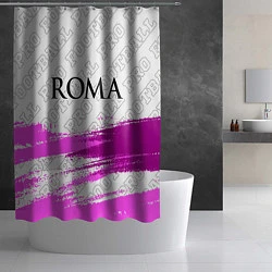 Шторка для душа Roma pro football: символ сверху, цвет: 3D-принт — фото 2