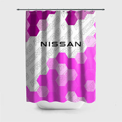 Шторка для ванной Nissan pro racing: символ сверху