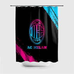 Шторка для душа AC Milan - neon gradient, цвет: 3D-принт